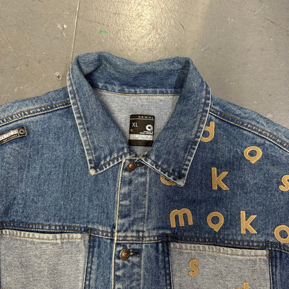 Akademiks Denim Jacket In Blue ( XL )