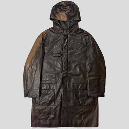 Prada Milano 1999 Runway Strap Detail Sunfade Trench Coat - IT54 | Default Title, Brown