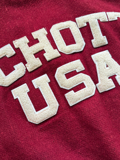 Schott Stadium 1980's Wool / Leather Varsity Jacket 48 | Default Title, Tan