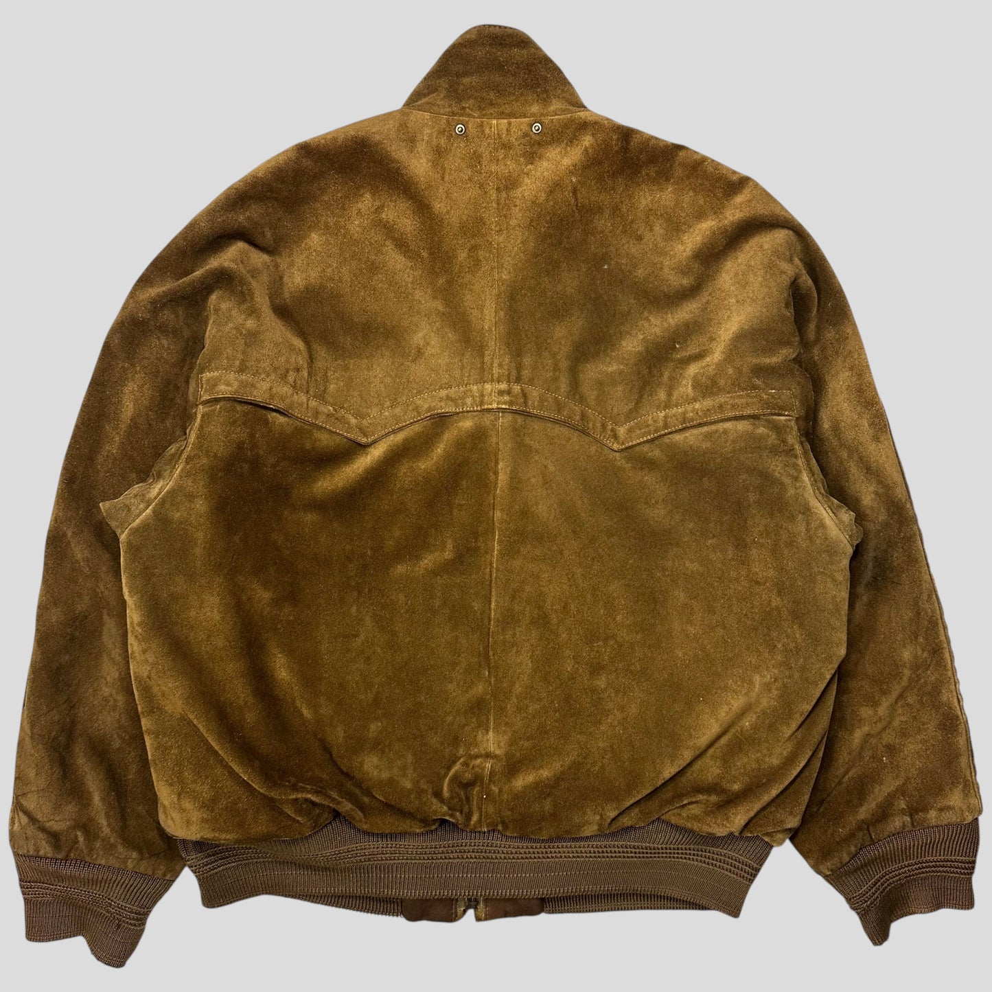CP Company 1989 Ideas Suede Pelle Leather Quilted G-9 Flight Jacket - IT48 (L/XL) | Default Title, Multicoloured