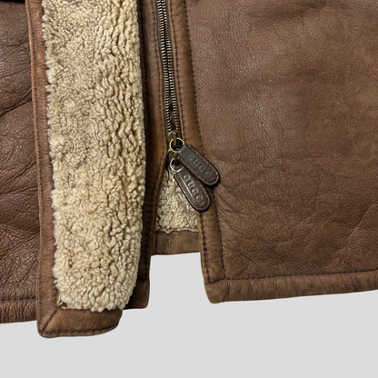 Gucci by Tom Ford 90’s Sheepskin Leather Heavy Shearling Coat - M | Default Title, Brown
