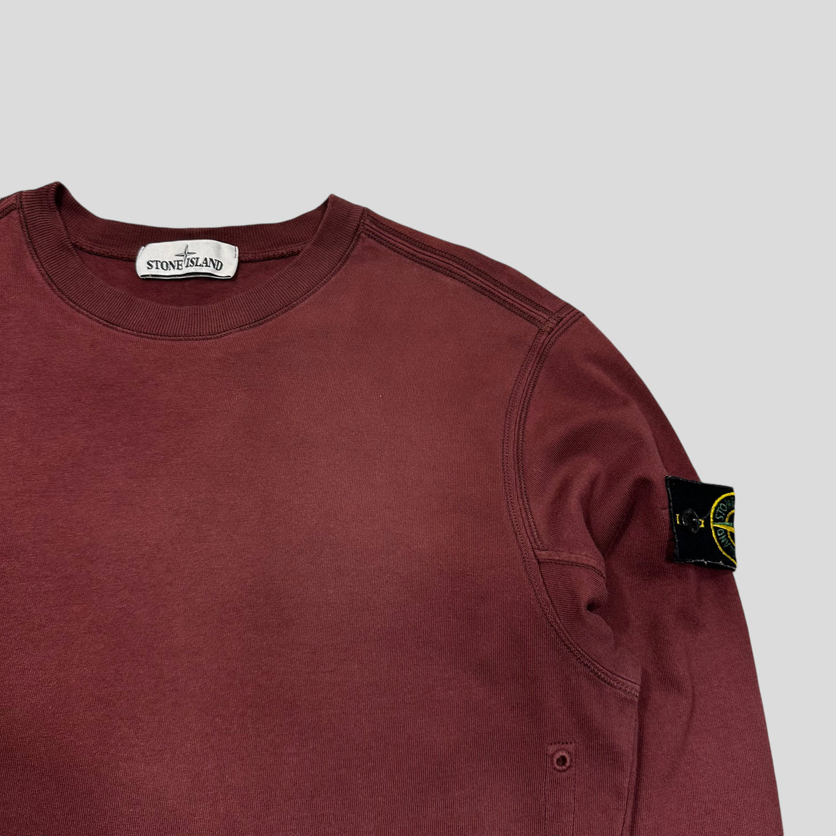 Stone Island Burgundy Crewneck - S/M | Small, Burgundy