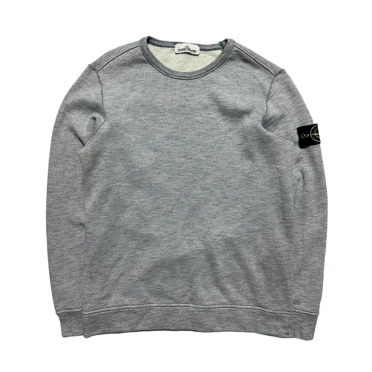 Stone Island Blue Grain Pullover Crewneck