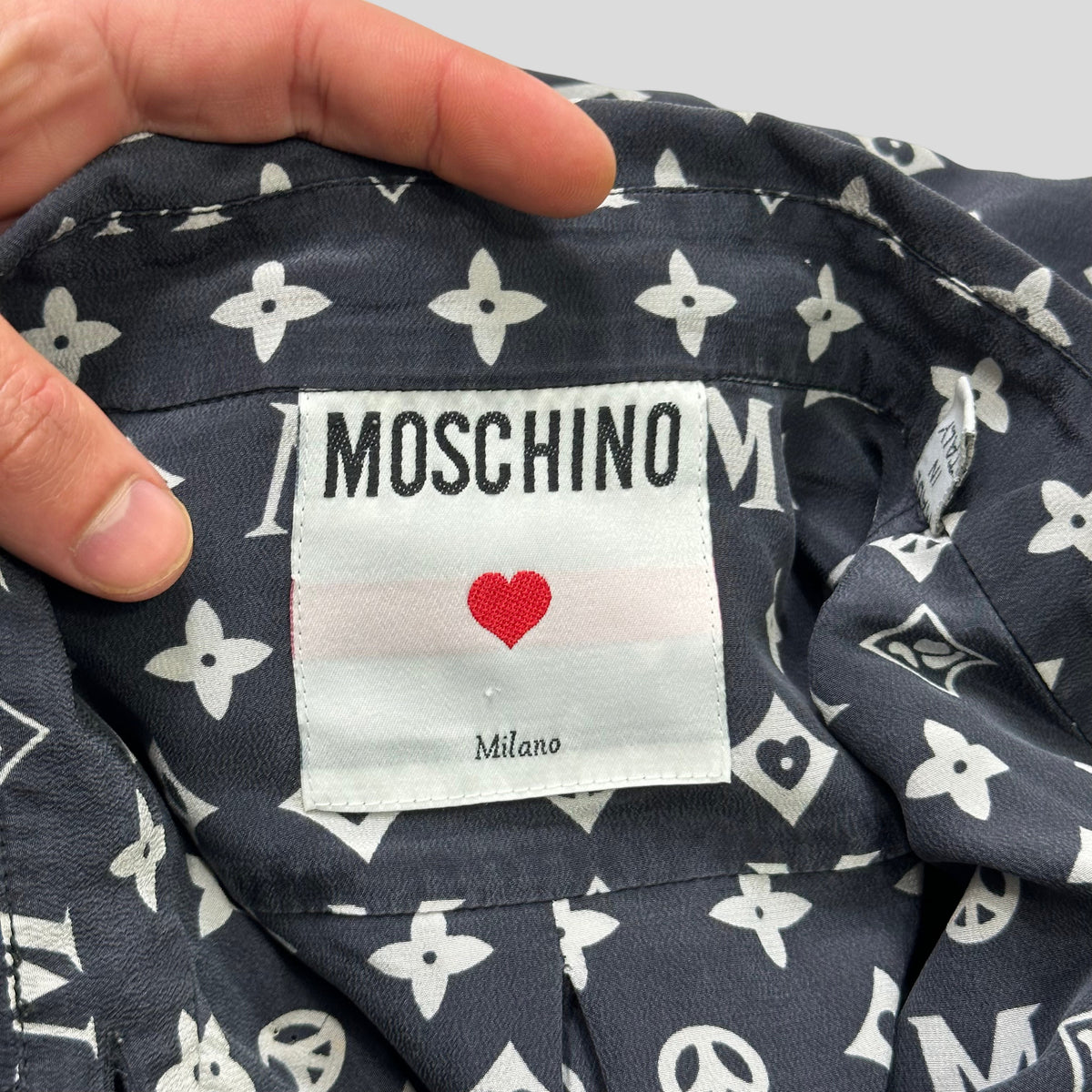 Moschino 1984 Louis Vuitton Monogram Rip - L/XL | XL, Grey
