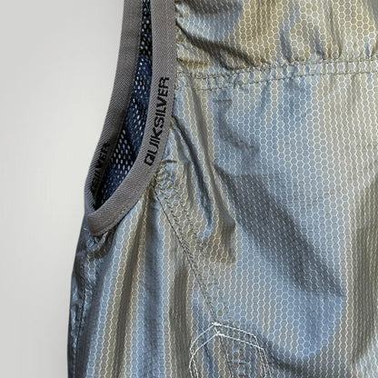 Quicksilver 2000's Shimmer Patterned Body Warmer Gilet M/L