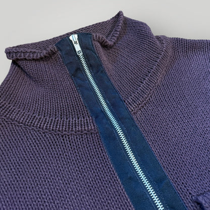 Stone Island SS/2000 Cable Knit Quarter Zip M