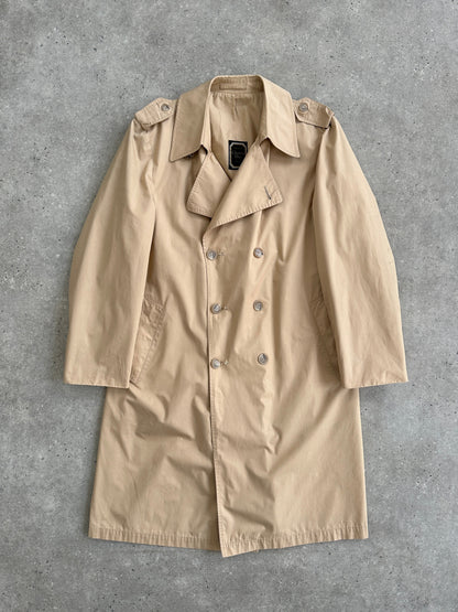 Christian Dior Paris Cotton Double Breasted Trench Coat - L