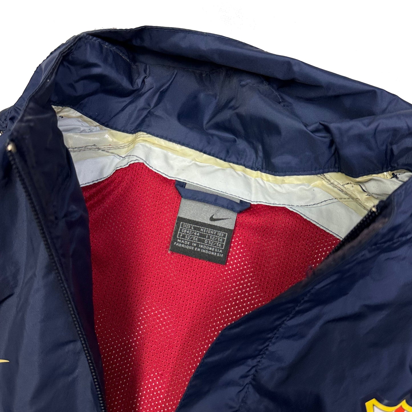 Nike Barcelona 2002 Tracksuit Top With Foldable Hood ( L )