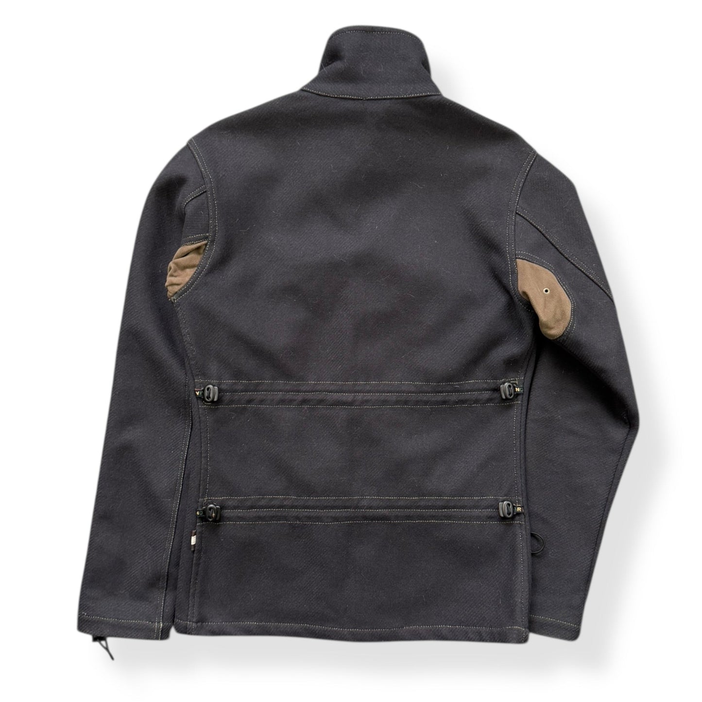 AW99/00 Maharishi Shower Repellent Asymmetric Jacket (S) | Default Title, Black