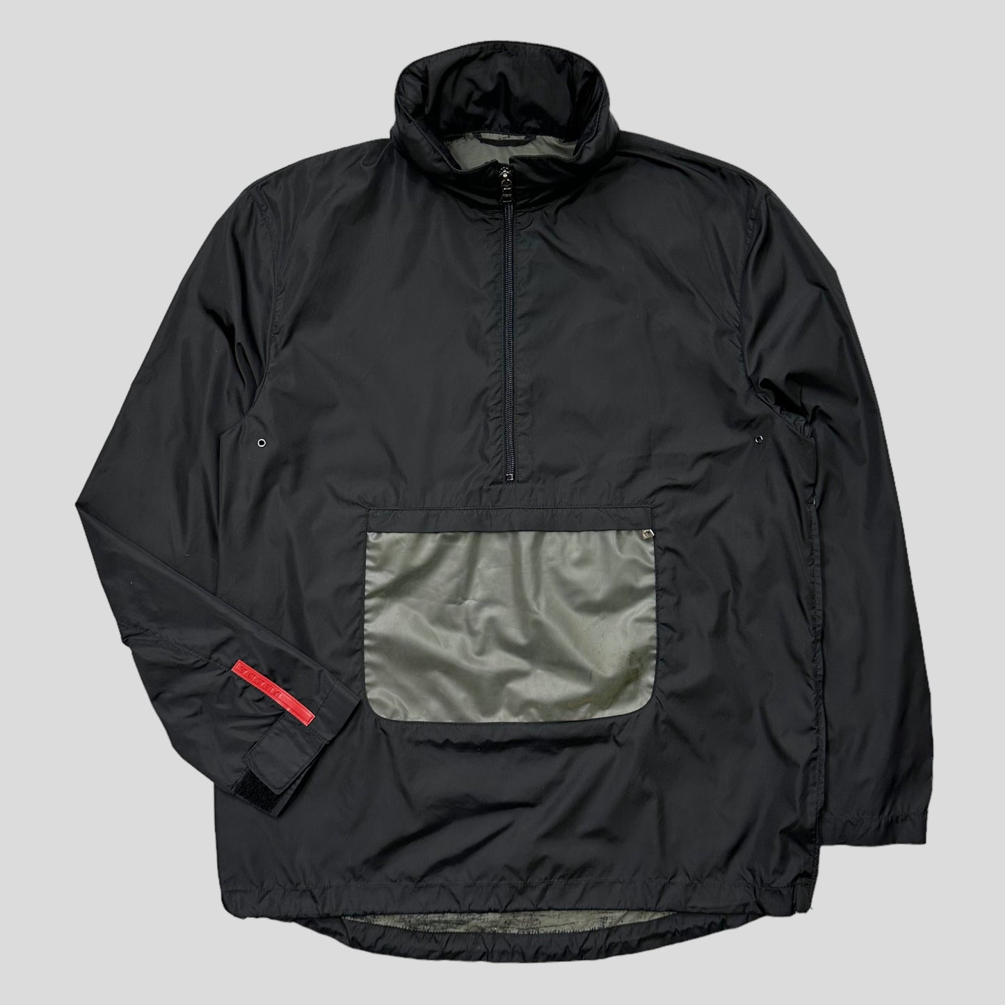 Prada Sport SS99 Latex Pocket Nylon Pullover Jacket - IT40 | Default Title, Black