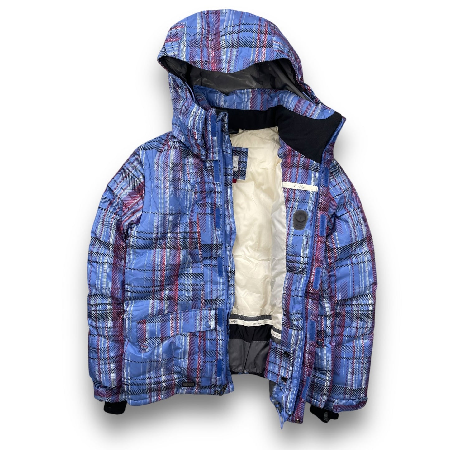 2007 Oakley Plaid Puffer Jacket (M) | Default Title, Multicoloured