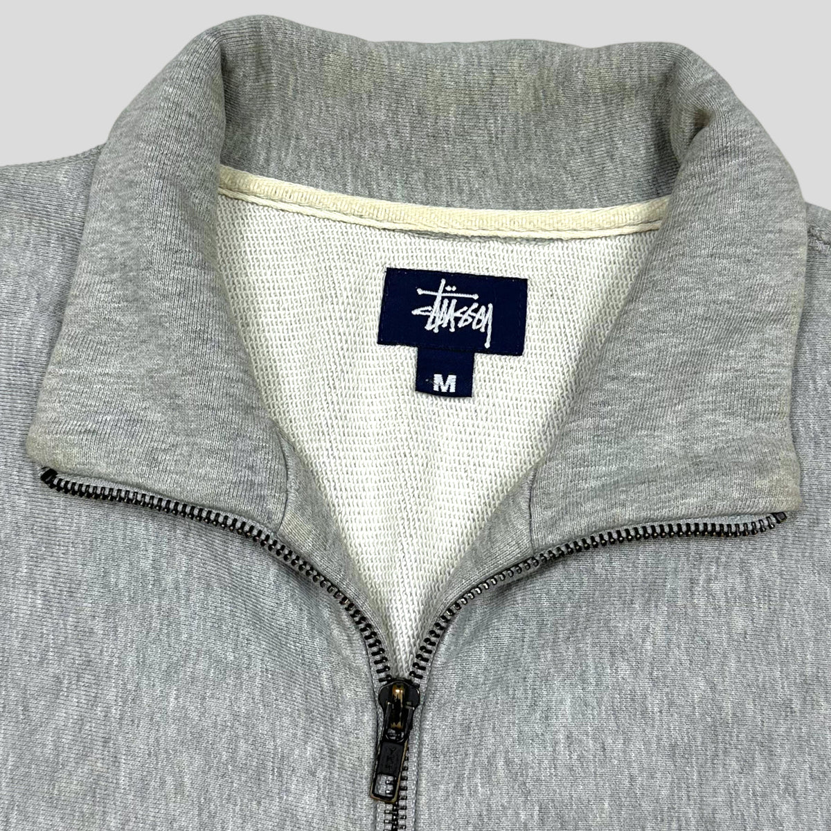Stussy 90’s Embroidered Stock Logo Cotton Jacket - M/L | Medium, Grey