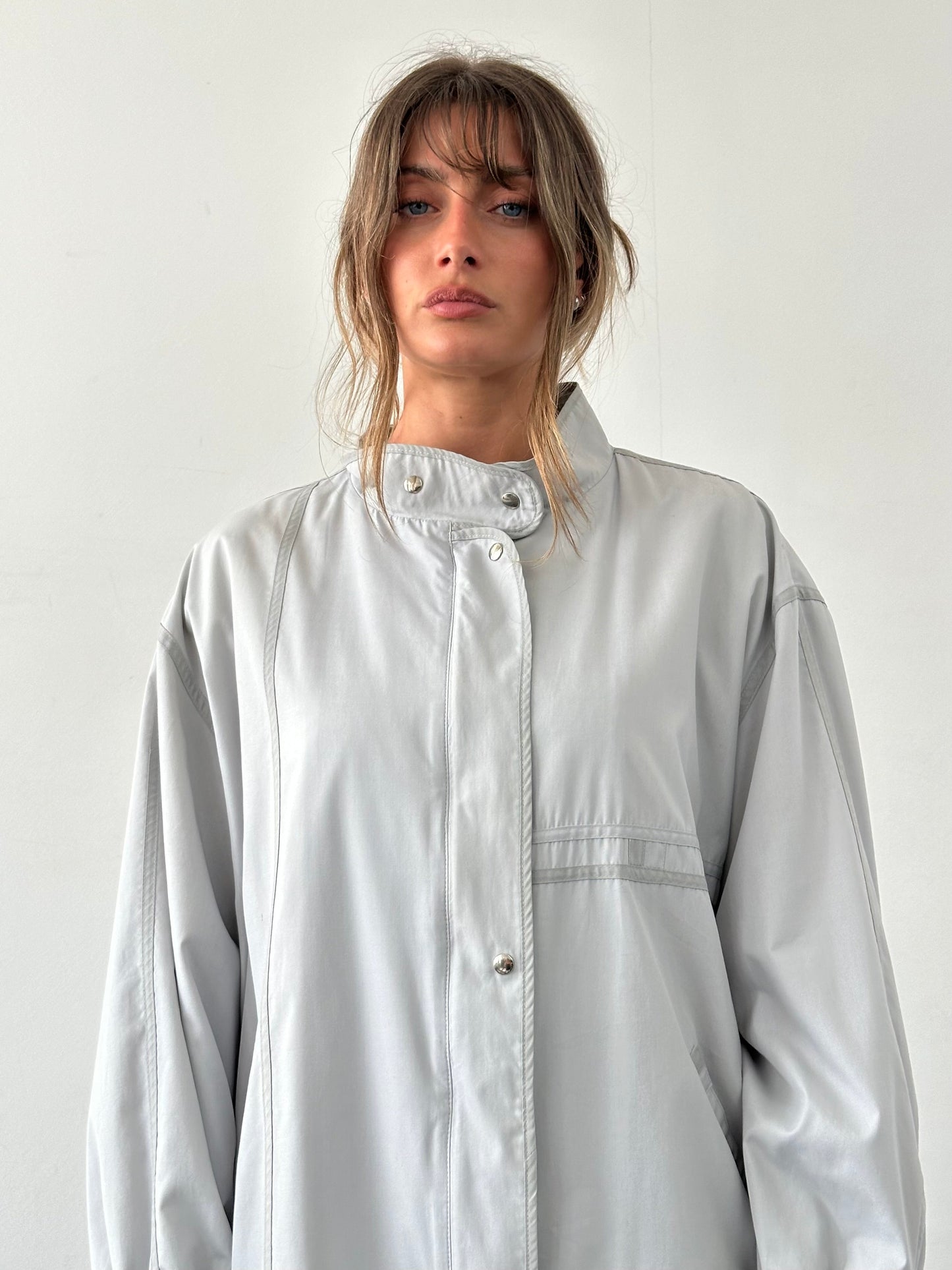 Vintage 2000s High Neck Bomber Jacket - XL