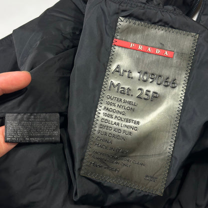Prada Sport AW00 Technical Nylon Padded Stash Vest - IT40 | Default Title, Black
