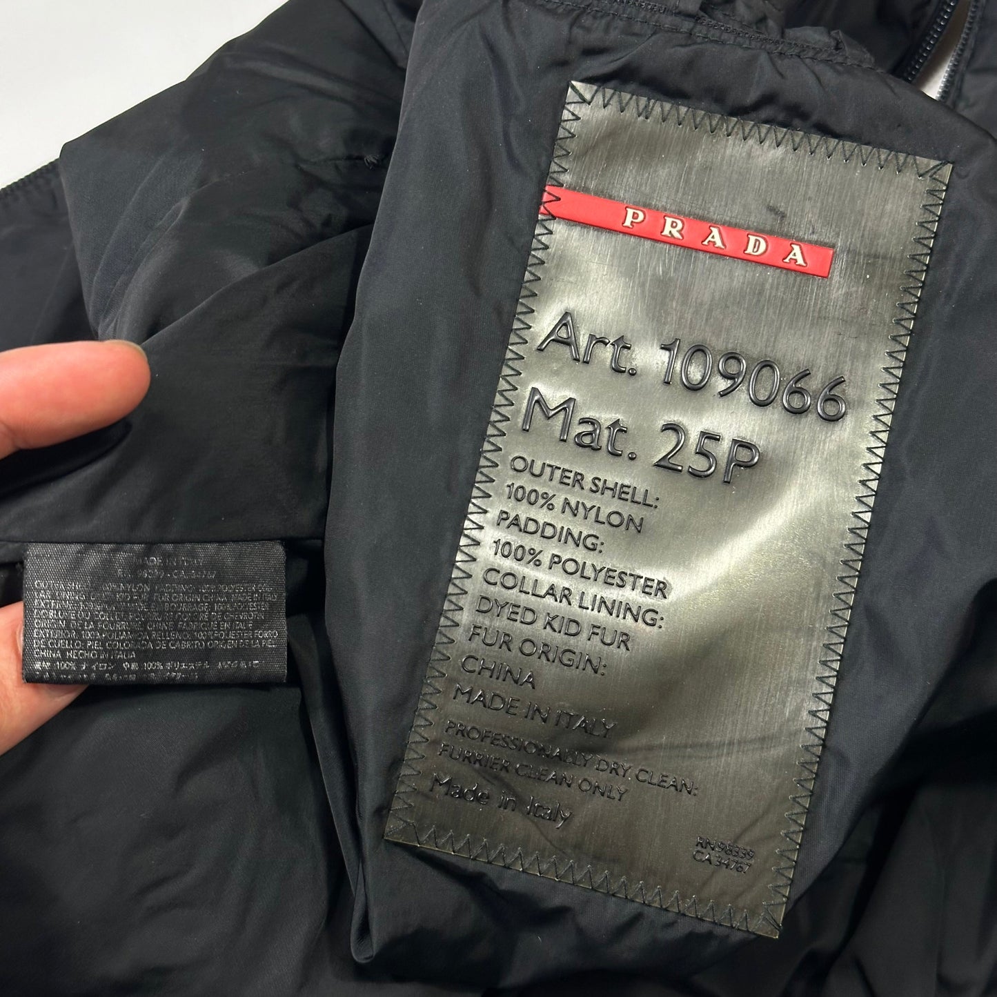 Prada Sport AW00 Technical Nylon Padded Stash Vest - IT40 | Default Title, Black