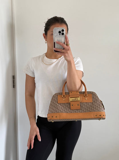 Vintage 2002 Christian Dior Diorissimo Street Chic Handbag | O/S, Brown