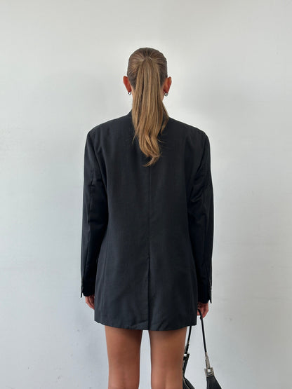 Yves Saint Laurent Pour Homme 1990s Pure Wool Single Breasted Blazer - 40R/XL