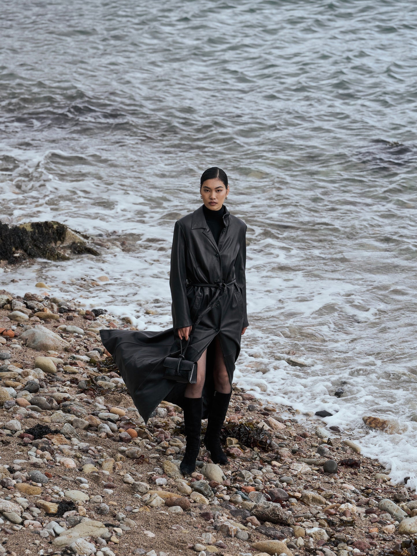 Prada 2000s Suede Square Toe Heeled Knee Boots - UK 7.5 / EU 40.5