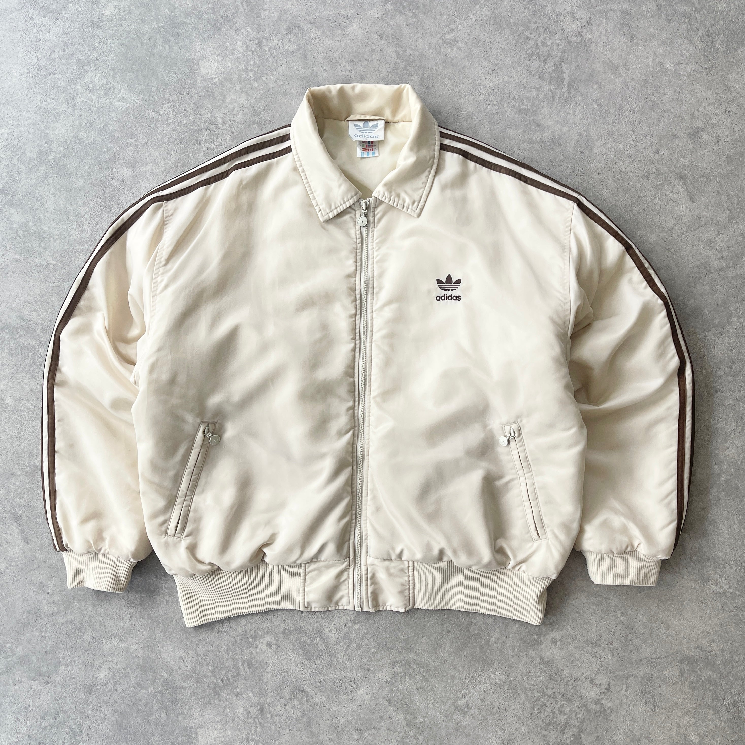 Adidas RARE 1990s embroidered padded bomber jacket (XL) – Known Source
