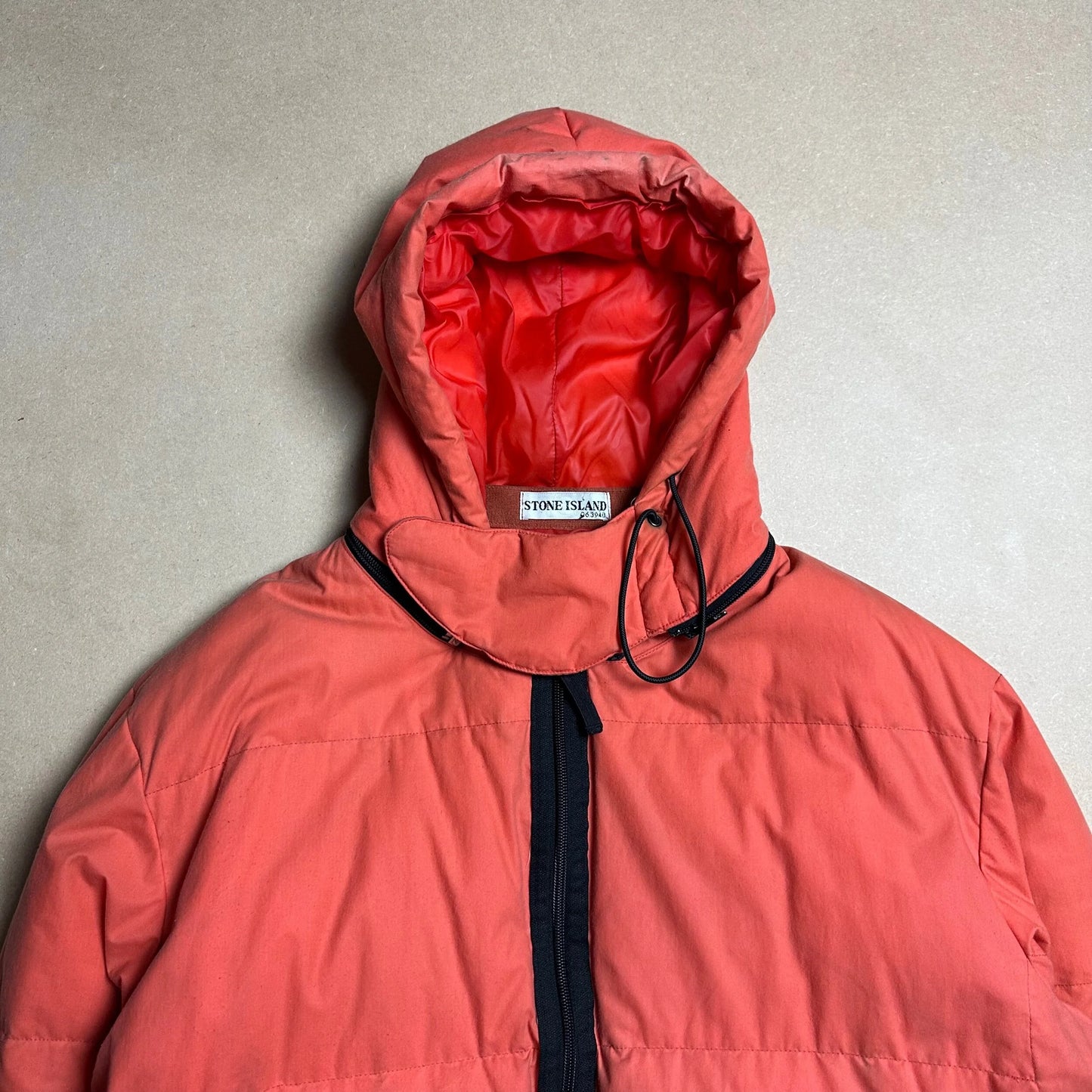 A/W 2000 Safety Orange Waxed Cotton Puffer