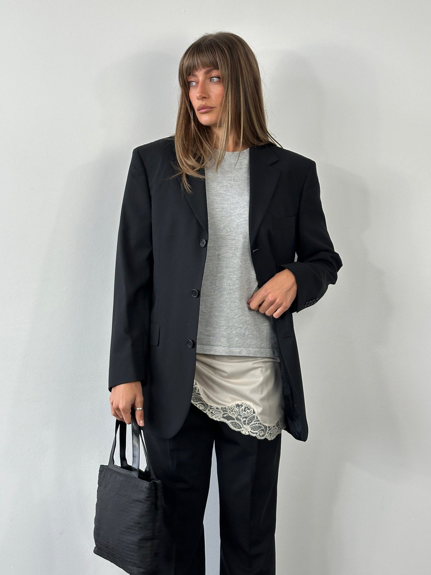 Yves Saint Laurent Pour Homme Pure Wool Single Breasted Suit - 38S/W30