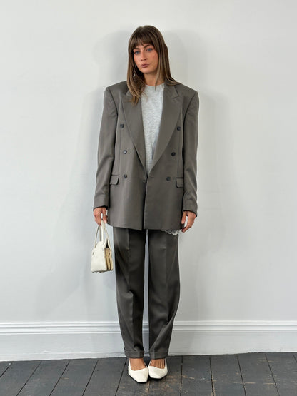 Pierre Balmain 1990s Wool Double Breasted Suit - 38L/W30