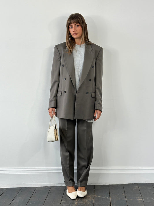 Pierre Balmain 1990s Wool Double Breasted Suit - 38L/W30