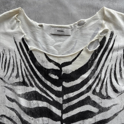 DIESEL DISTRESSED TOP | O/S, Red