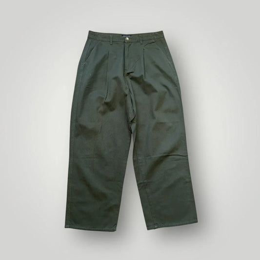 Toffee Korea Wide Pleated Chino Pants 31x30