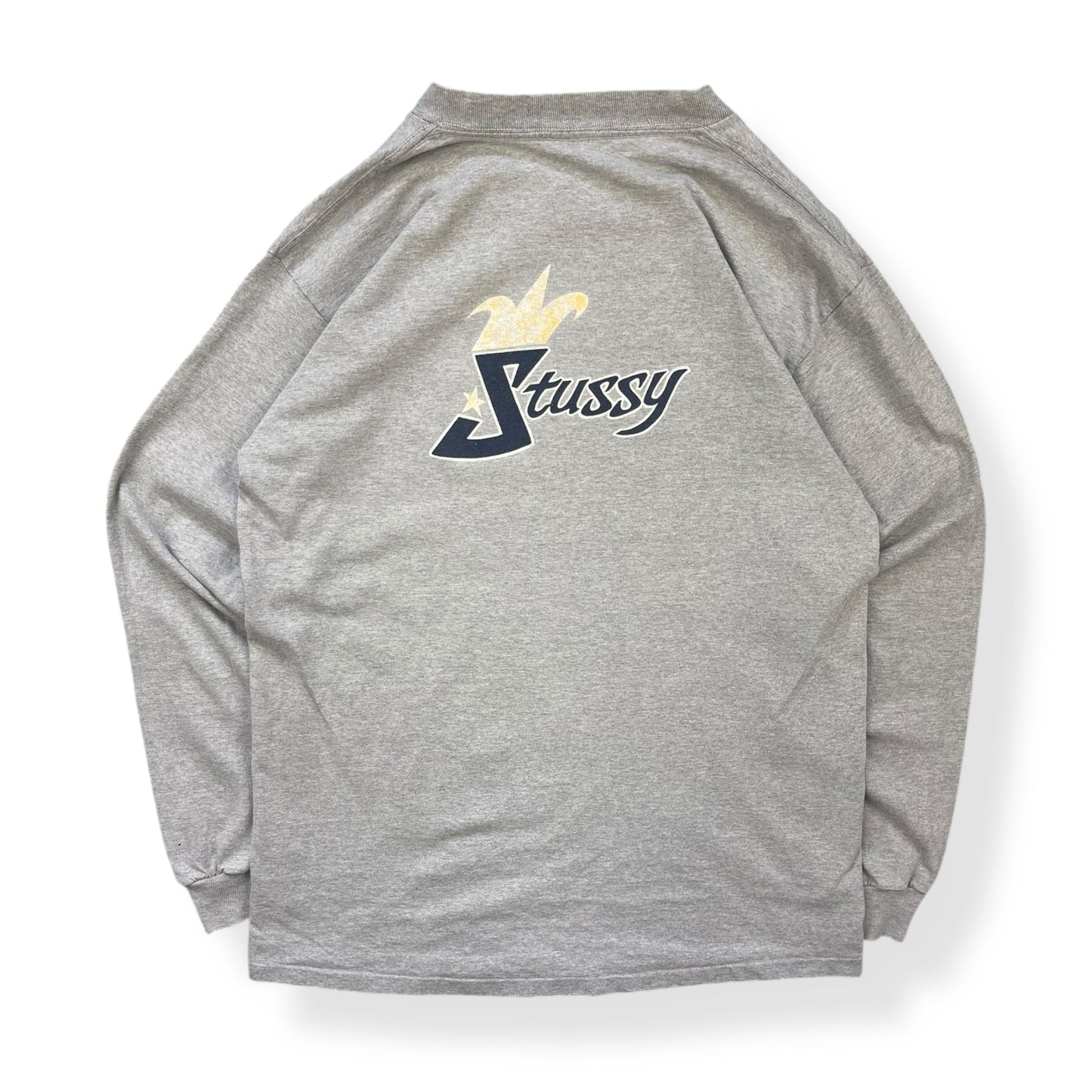 1993/96 Stussy Crown Logo Long Sleeve (L) | Default Title, Multicoloured