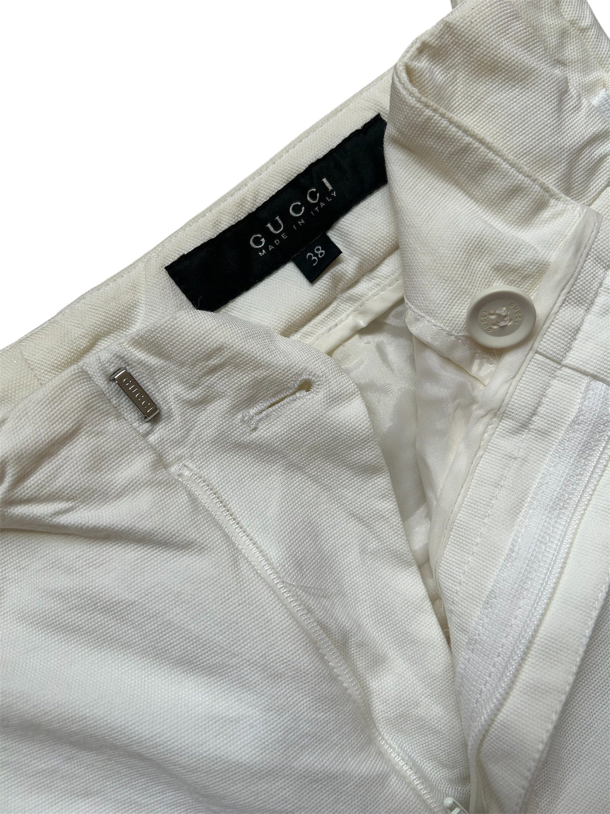 Gucci SS2010 Lace Up Trousers | O/S, White