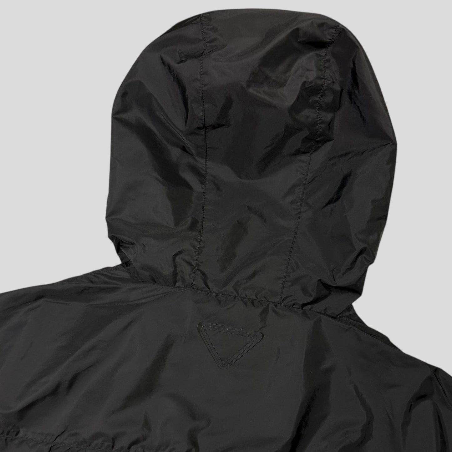 Prada Milano 2024 Triangle Badge Re-Nylon Anorak Windbreaker Jacket - XXXL