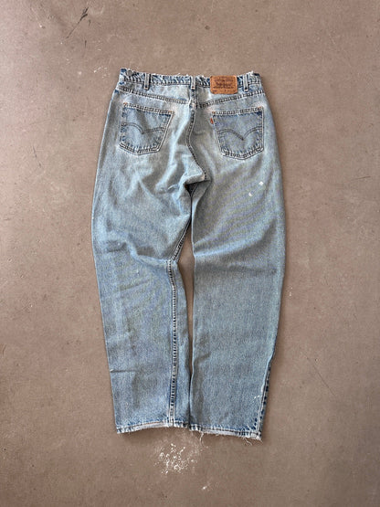 1997 Levis 550 Orange Tab Repaired Jeans - 34 x 32 | W34, Multicoloured