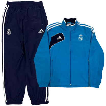 Adidas Real Madrid 2012/13 Tracksuit In Blue & Navy ( S )