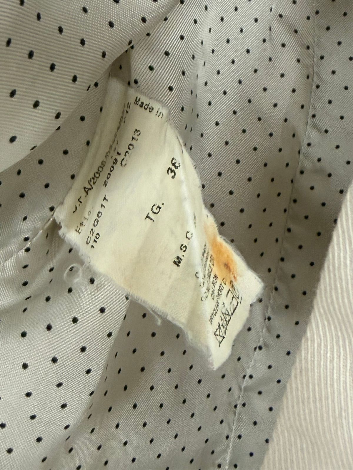 ss2008 emporio armani polka dot lined blazer | O/S, Red