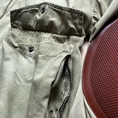 S/S 1988 Sage Green Raso Gommato Vulcanised Rubber Flight Jacket