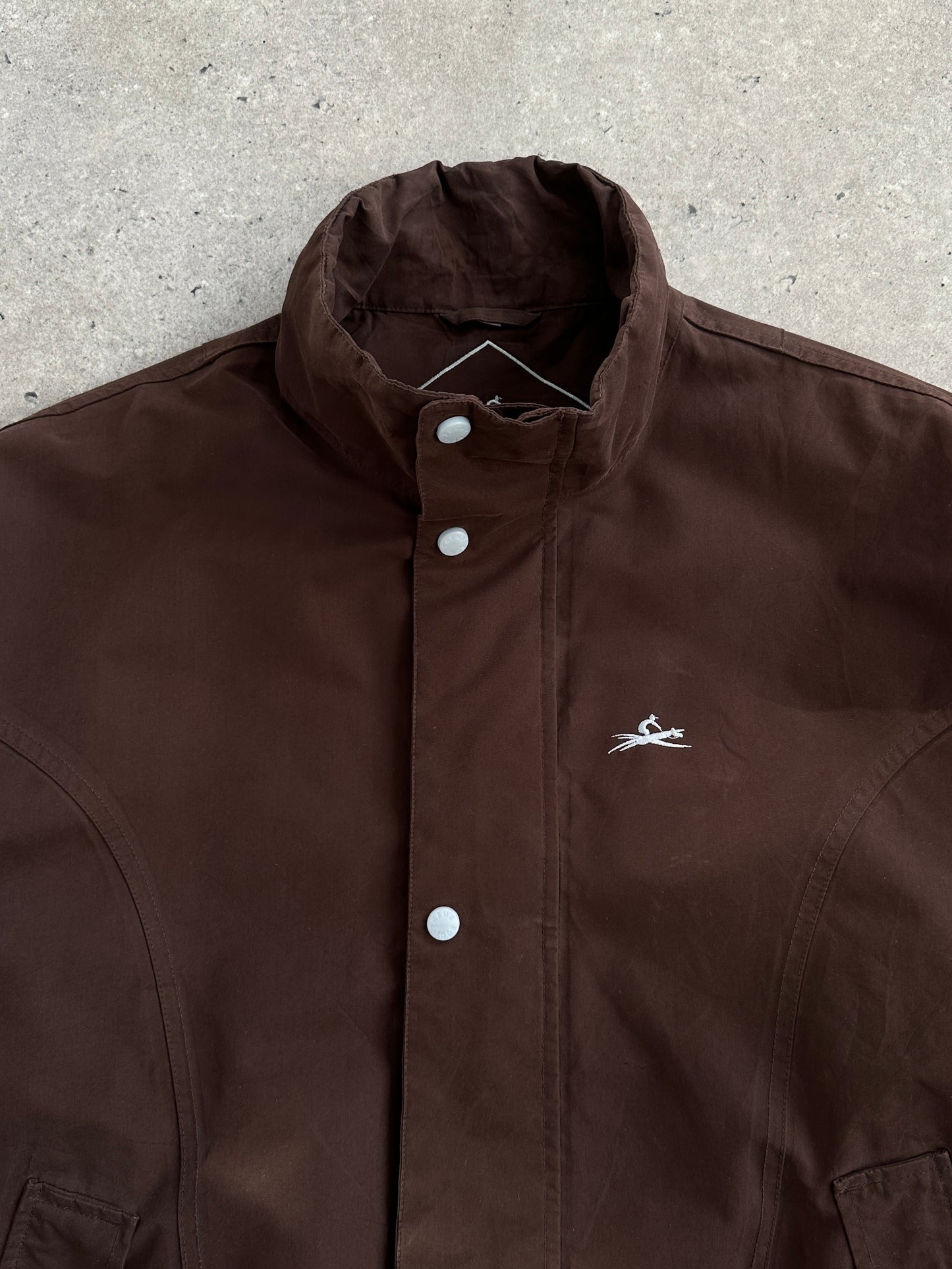 Vintage 2000s Double Zip Boxy Bomber Jacket - M/L