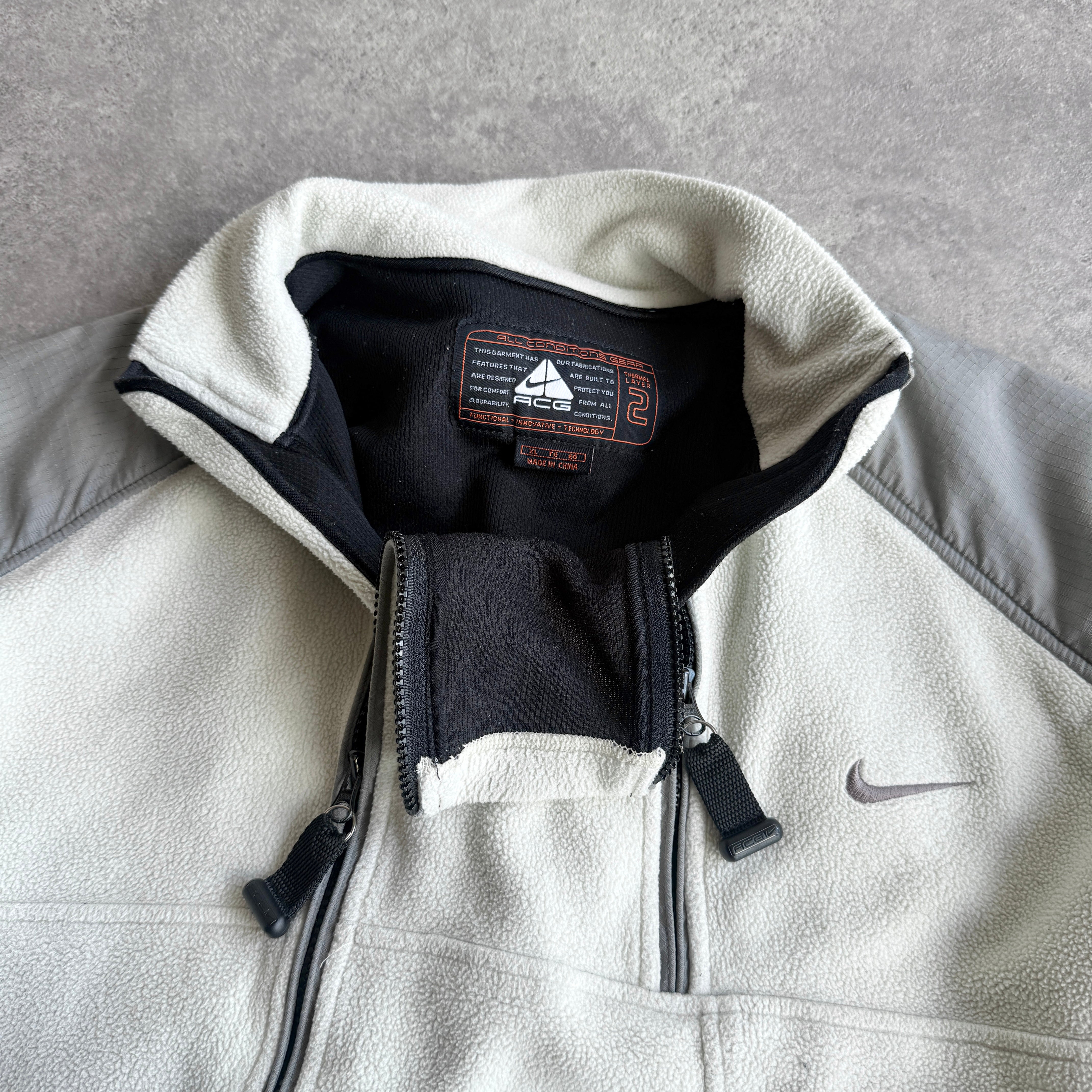 nike acg 1990s technical dual zip polartec fleece (xl) – Known Source