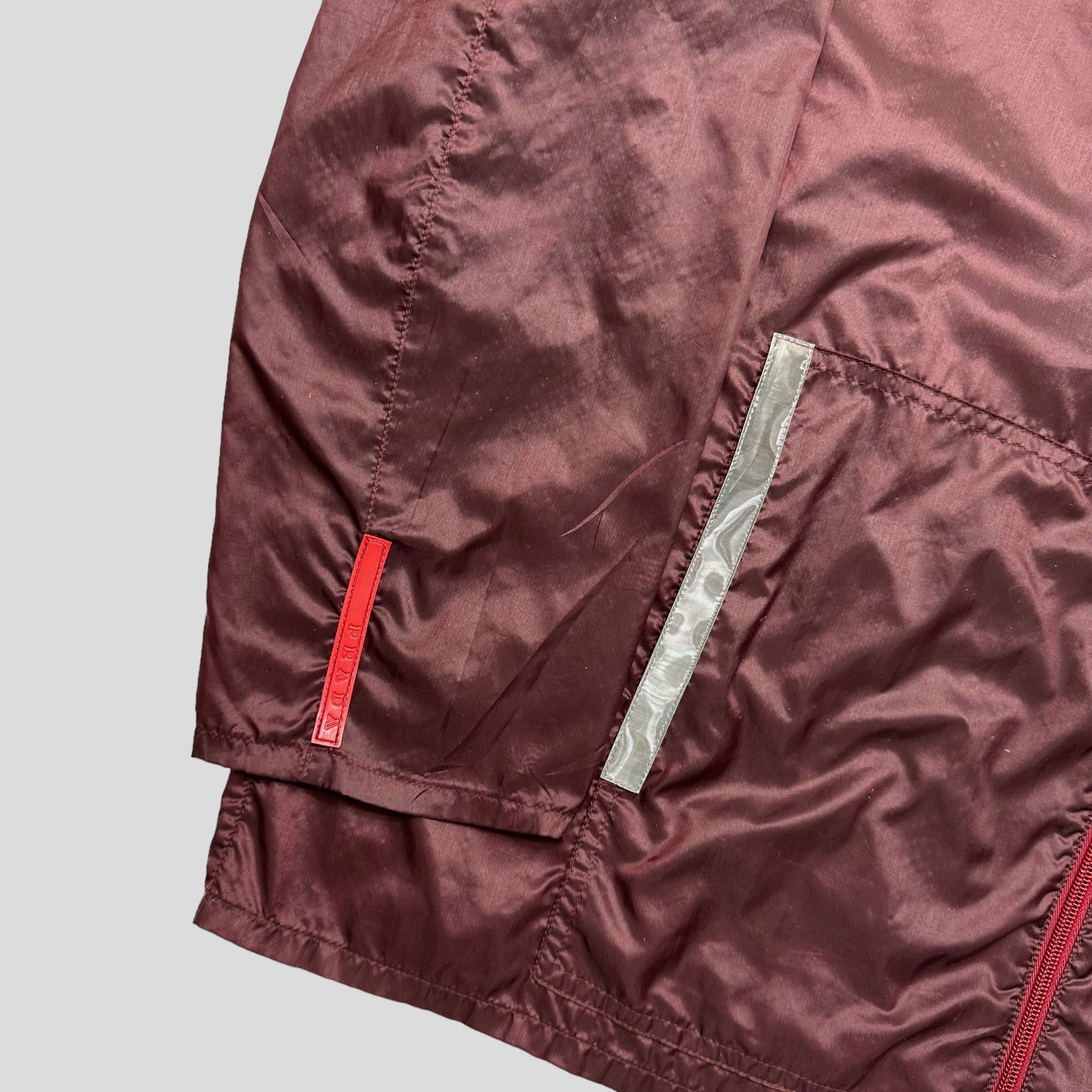 Prada Sport SS00 Transparent Nylon Reflective Jacket - IT54