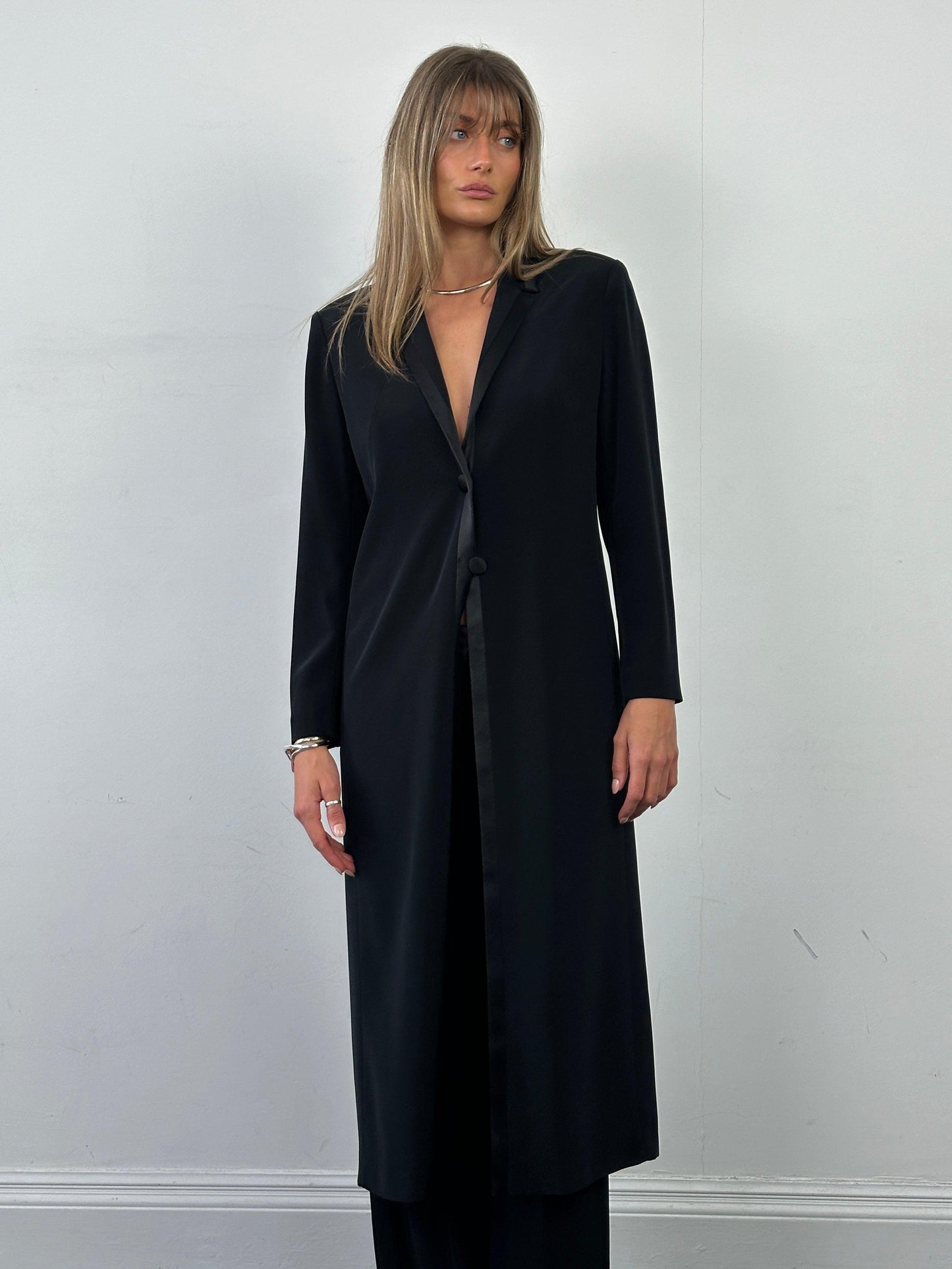 Vintage Lightweight Tuxedo Coat - S - Known Source