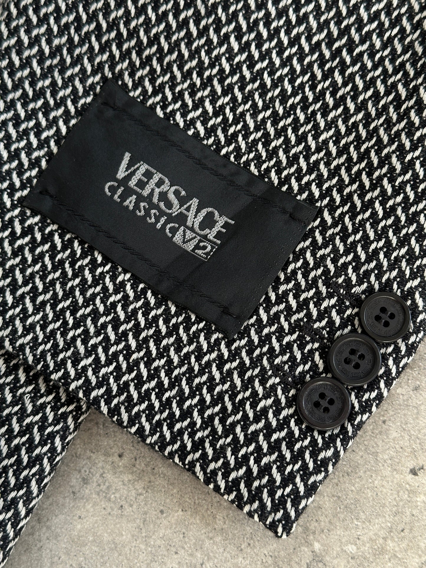 Versace Classic V2 1993 Pure Wool Woven Blazer - 42R/XL