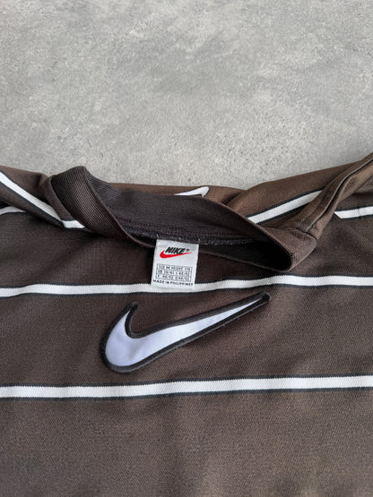 nike 1990s heavyweight striped t-shirt (m)