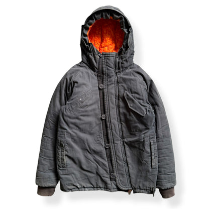 2000's Maharishi Asymmetric Zip Padded Parka (L) | Large, Camo