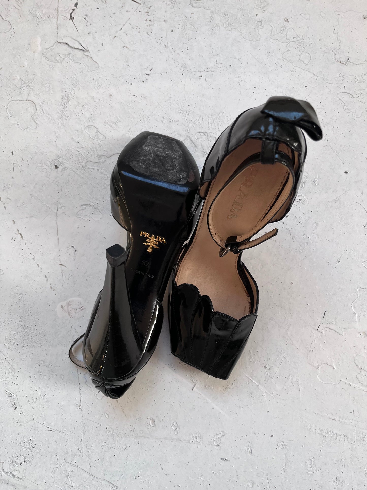2000s prada heels | BLACK, Black