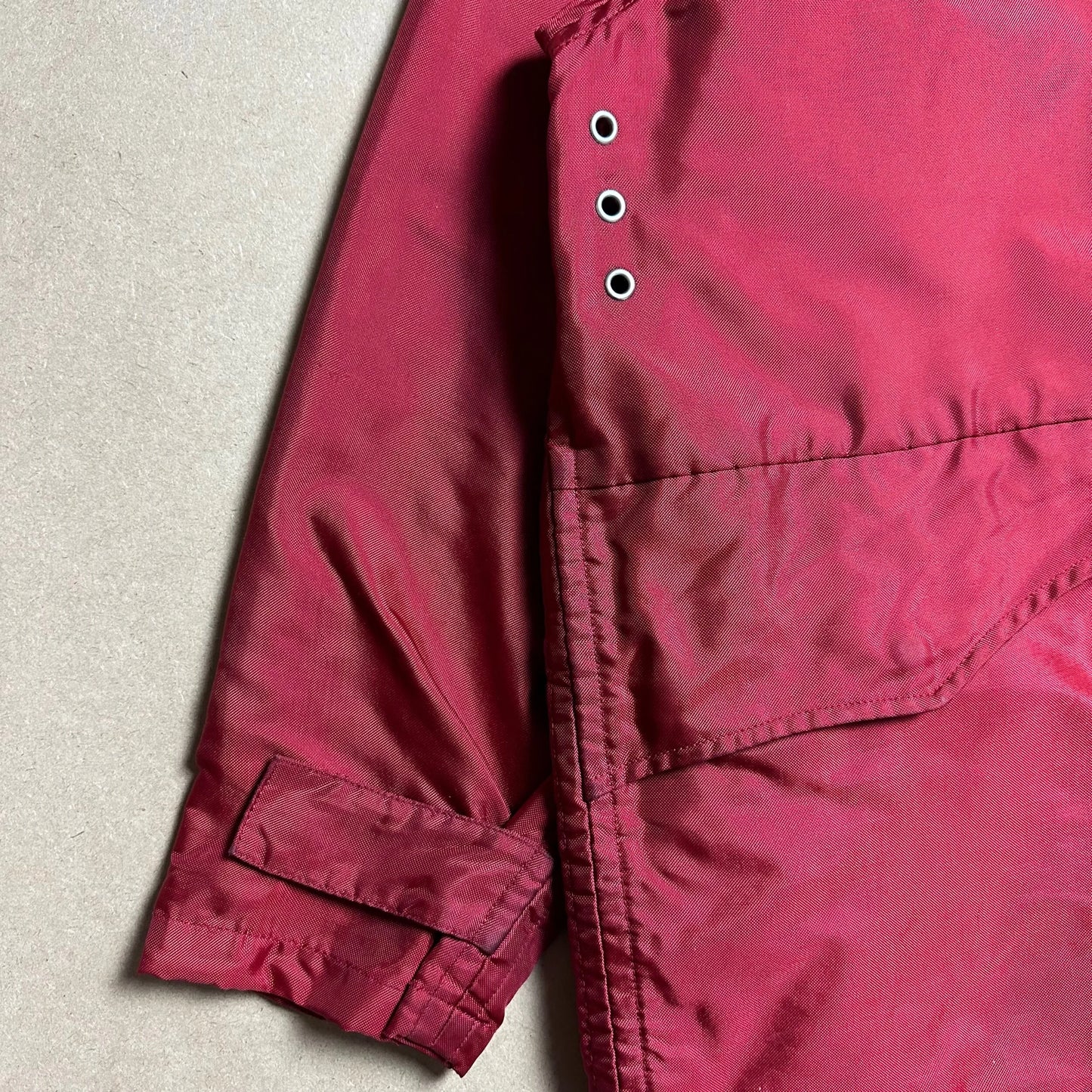 A/W 1993 Crimson Red Formula Steel Balaclava Parka