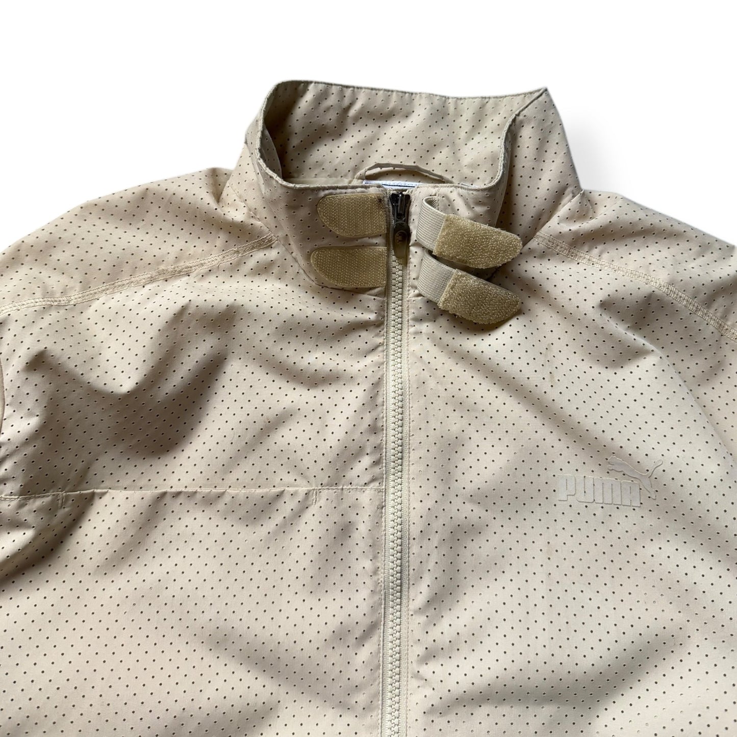2004 Puma Mostro Perforated Jacket (S) | Default Title, Cream