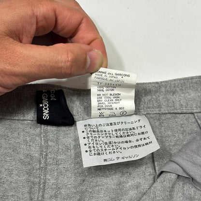 Comme Des Garçons Tricot 1992 Grey Cotton Asymmetric Toggle Skirt - M | Default Title, Grey
