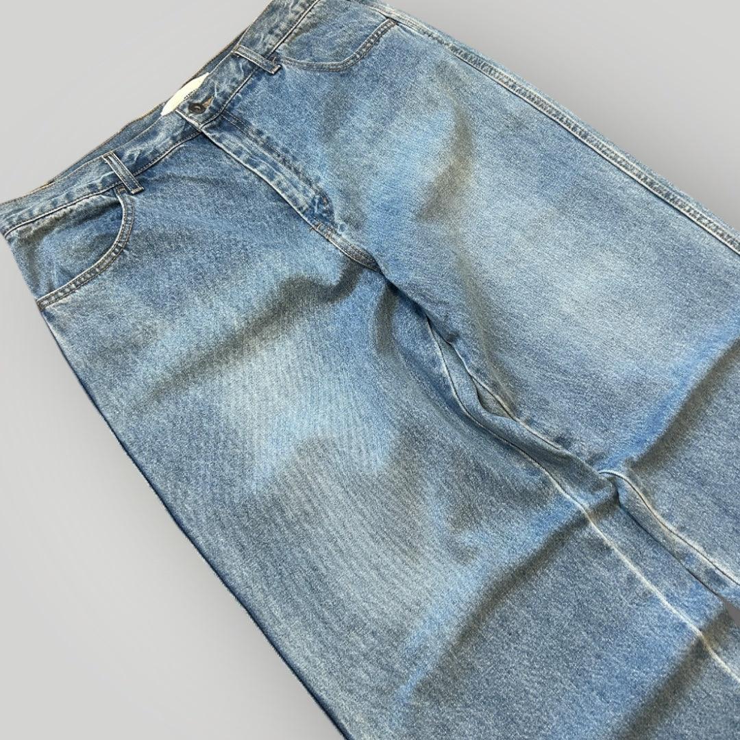 Beslow Korea Wide Light Wash Jeans 34x31