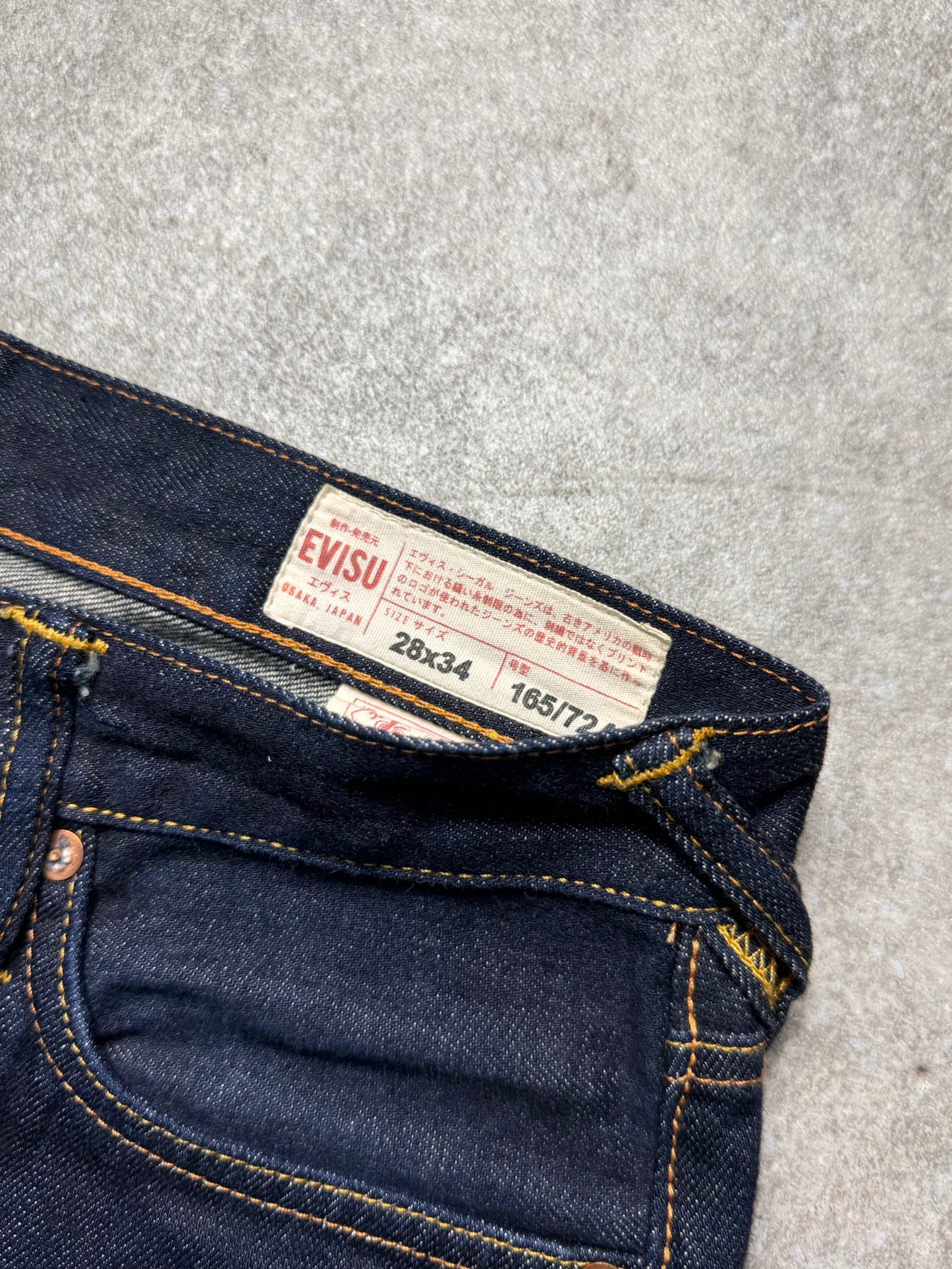 Evisu Lot. 2010 Paisely Logo Pockets Skinny Fit Jeans