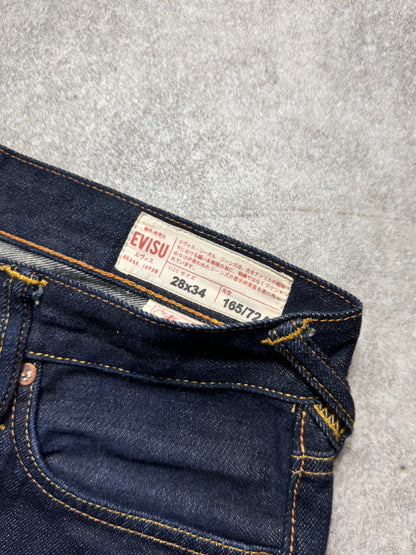 Evisu Lot. 2010 Paisely Logo Pockets Skinny Fit Jeans